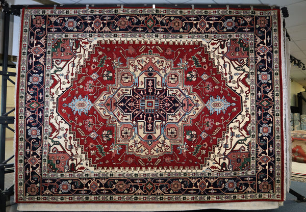 Serapi Rug, Colorful Area Rug, Persian Design Rug, 9x12