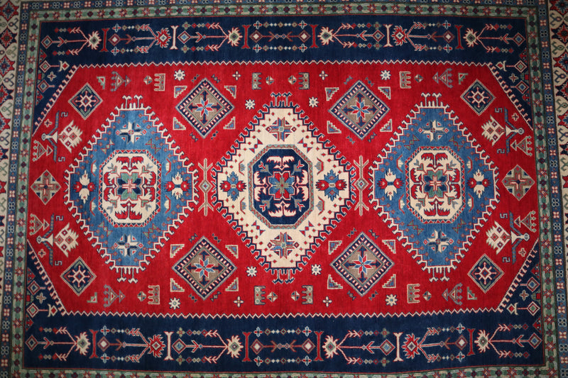 Kazak Rug, Traditional Rug, Afghan Rug 9x12, Wool Rug