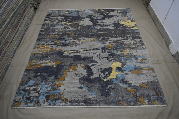 Contemporary Rug, Hand Knotted Rug, Natural Multi, Rugs To Go