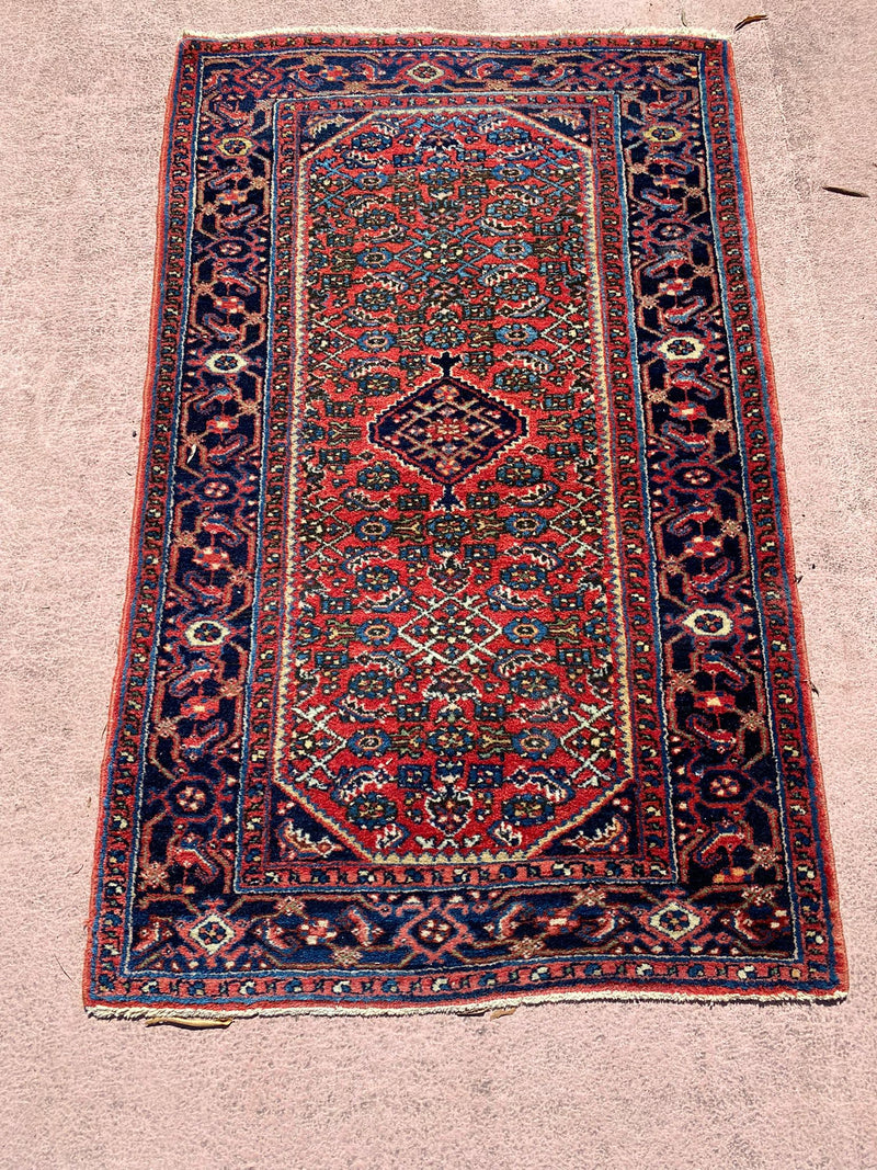 Heriz Rug, Authentic Persian Rug, Hand Knotted Area Rug