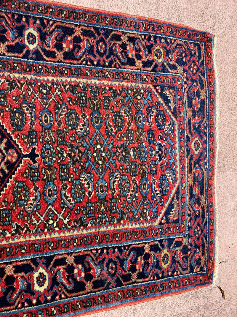 Heriz Rug, Authentic Persian Rug, Hand Knotted Area Rug