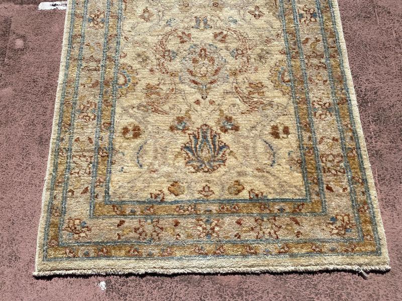 Oushak Runner, Oriental Runner, Hand Knotted Runner, 3x12 Runner