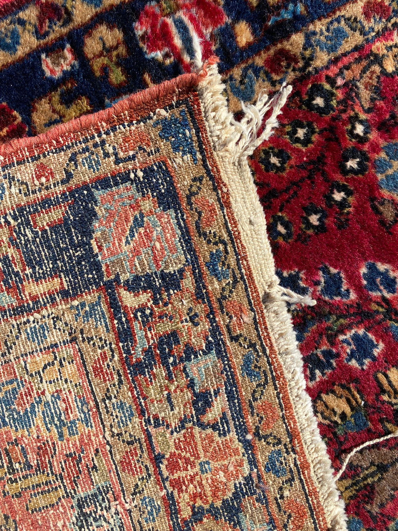 Persian Runner, Red Runner, Hand Knotted Wool Runner